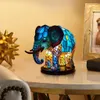 Elefant Lampe, Elefantlampe Mosaik, Nachttischlampe, USB Produktbild-Vorschau 2