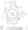 AS-PL SBR0091S Antriebslager Starter 02E911255 Produktbild-Vorschau 3