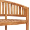 vidaXL Banánová lavička 120 cm z masívneho teakového dreva Náhľad obrázku produktu 6