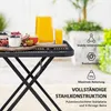 Outsunny tavolo da giardino pieghevole 70 x70 cm, tavolo da Anteprima dell’immagine prodotto 6