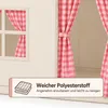 Domek Namiot Dla Dzieci 130x125x95 cm Czerwono-Beżowy Z Podgląd zdjęcia produktu 8