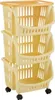 BAMA Scaffale mobile TIDY, bianco/marrone Anteprima dell’immagine prodotto 5
