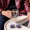 4er Ste Doppelwandige Kaffeegläser 350ml,Borosilikatglas Produktbild-Vorschau 6