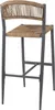 Bolero Eden PE Twist Rattan Outdoor Barhocker Natur (2 Produktbild-Vorschau 3