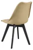 MARK Stuhl – hellbeige/beige Farbe, schwarze Beine (4 Produktbild-Vorschau 14