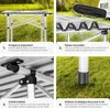 Table pliante de camping en aluminium avec housse, 70 x 70 Voir les images du produit 4