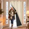 Cortina térmica para puerta, color beige, con ojales, Vista previa de la imagen del producto 1