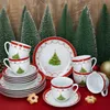18 szt. serwis kawowy świąteczne marzenie porcelana 6 os. Podgląd zdjęcia produktu 3