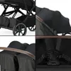 DERYAN Luxe Rolo X2 XL V2 Dvojitý Kočík - Čierny Náhľad obrázku produktu 6