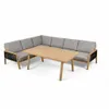 greemotion Gartenlounge-Set Monaco Lounge-Set Grau-Holz / Produktbild-Vorschau 1