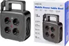 A product image showing a power strip with a cable reel and its packaging. Podgląd zdjęcia produktu