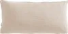 A plain beige pillowcase made of muslin fabric is shown against a white background. Produktbild-Vorschau