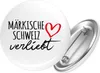 Huuraa Button Märkische Schweiz verliebt 25mm rund mit Produktbild-Vorschau 1