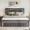 STILVORA Boxspringbett 90×200 cm mit Bettkasten, LED Produktbild-Vorschau 2