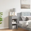 vidaXL Noční stolek Grey Sonoma 35x34x65 cm Materiál na Náhled obrázku produktu 3