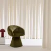 sweeek - Drehsessel 180° mit Baumwollbezug - Khaki Produktbild-Vorschau 5
