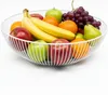 Relaxdays Obstschale Metall, runder Obstkorb, HxD: 8 x 28 Produktbild-Vorschau 1