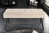 Design Sitzbank BOUTIQUE 100cm champagner Samt schwarze Produktbild-Vorschau 5