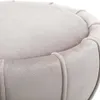 Stołek welurowy ze złotym detalem, Ø 40 cm Podgląd zdjęcia produktu 9