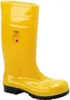 A yellow rubber boot with a black sole, shown against a white background. Produktbild-Vorschau