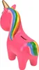 Einhorn Spardose pink mit Schlüssel Keramik Sparschwein Produktbild-Vorschau 3