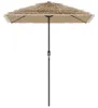 vidaXL Parasol avec mât en acier brun 300x200x250 cm Voir les images du produit 4