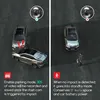 Two split images showing a dashcam's parking mode features. Náhled obrázku produktu