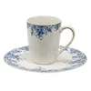 Clayre & Eef Tasse 330 ml Blau Porzellan Blumen Anteprima dell’immagine prodotto 4