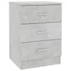 The Living Store Nachttisch Betongrau 38x35x56 cm Produktbild-Vorschau 2