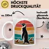 Retro Pinguin Tier Tasse Geschenk Lustige Geschenkidee Produktbild-Vorschau 3