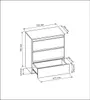 meble masztalerz Kommode Kaschmir 3 Schubladen 70 cm - Produktbild-Vorschau 2
