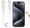 ino 2in1 Set Schutzglas + USB-Kabel kompatibel mit iPhone Produktbild-Vorschau 1