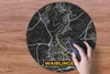 MuchoWow® Mauspad Mousepad Karte - Waiblingen - Gold - Produktbild-Vorschau 3