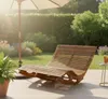 Ergonomische Doppelschwungliege aus Akazienholz Produktbild-Vorschau 16