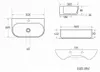 Lavabo suspendu en céramique SAT Brevis 50 x 38,5 cm avec Voir les images du produit 6