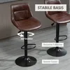 HOMCOM Barhocker 2er Set Barstuhl mit Rückenlehne, Produktbild-Vorschau 5