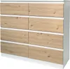 Kommode 8 grifflose Schubladen Thekla Weiß-Artisaneiche Produktbild-Vorschau 1