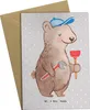 Mr. & Mrs. Panda babykarte Klempner Herz - Grau Pastell - Produktbild-Vorschau 1