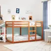 Design Etagenbett Wachsbraun 90x190 cm Massivholz Kiefer, Produktbild-Vorschau 3