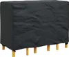vidaXL Copridivano nero a tinta unita 140 x 70 x 90 cm 210D Anteprima dell’immagine prodotto 3