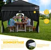 tillvex® 2X Paroi latérale noire pour pavillon 3x3m & 3x6m Voir les images du produit 3