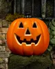 Fröhlicher Halloween Kürbis mit LED Licht 32cm Produktbild-Vorschau 5