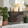 Kommode LIVIA mit 3 Schubladen, Dunkelbraun - Anrichte mit Produktbild-Vorschau 2