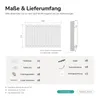 EMKE radiateur horizontal design panneau 630×1000 mm blanc, Voir les images du produit 6
