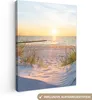 MuchoWow® - Leinwandbilder - Strand - Sonne - Düne - Gras - Produktbild-Vorschau 1