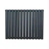 Oválný trubkový radiátor - 600 mm x 780 mm - antracitově Náhled obrázku produktu 2