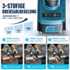 1200W akumulátorový úhlový bruska 3 v 1 s 2 bateriemi o Náhled obrázku produktu 4