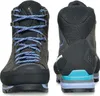 Zodiac Tech GTX Mountain Elite Schuhe für Damen von Scarpa; schwarz mit blauen Schnürsenkeln; Profilsohle. Produktbild-Vorschau