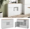 Kredenc Vicco Betti Bílá/Sonoma 120 x 83.6 cm 2x dvířka, 2x Náhled obrázku produktu 2
