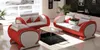 Sofagarnitur Ledersofa Sofa Couch Polster Leder Garnitur Produktbild-Vorschau 9